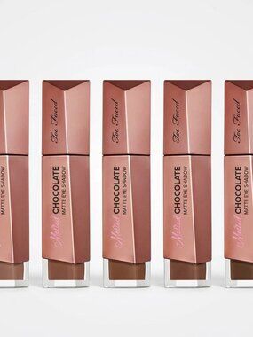 5x Too Faced Melted Chocolate Matte Liquid Eyeshadow Warm & Fudgy - 0.16 Oz New